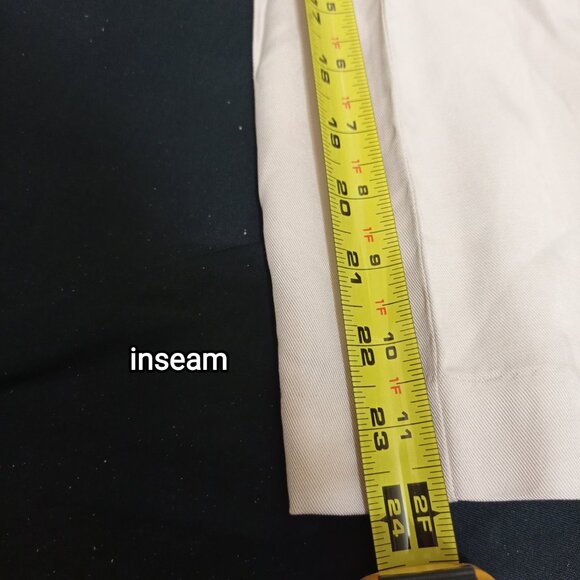 NWT Cupcake & Cashmere Wide Leg Beige High Rise Capri Pants Size 0 - Picture 6 of 7